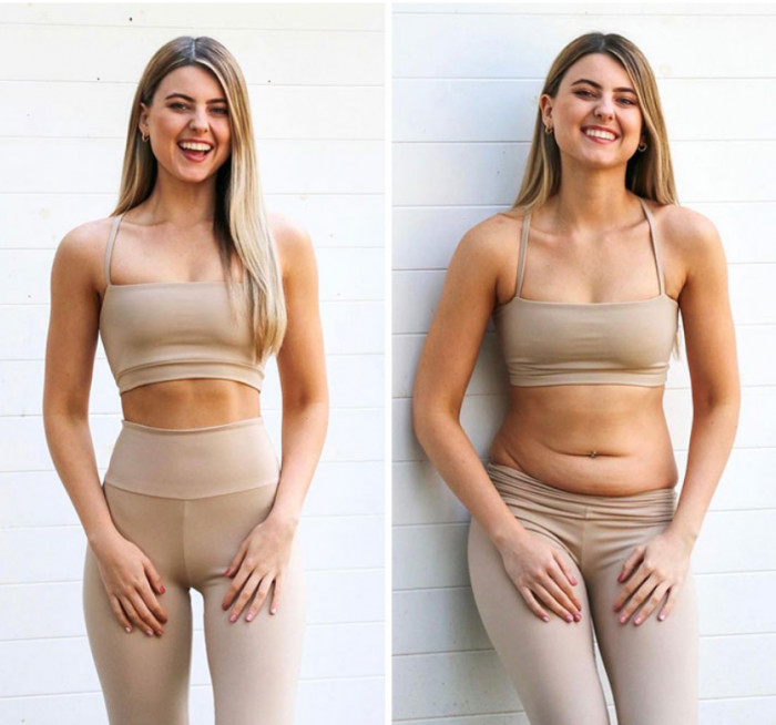 Woman Shows Everyone How Influencers Fake The Perfect Body On Social Media